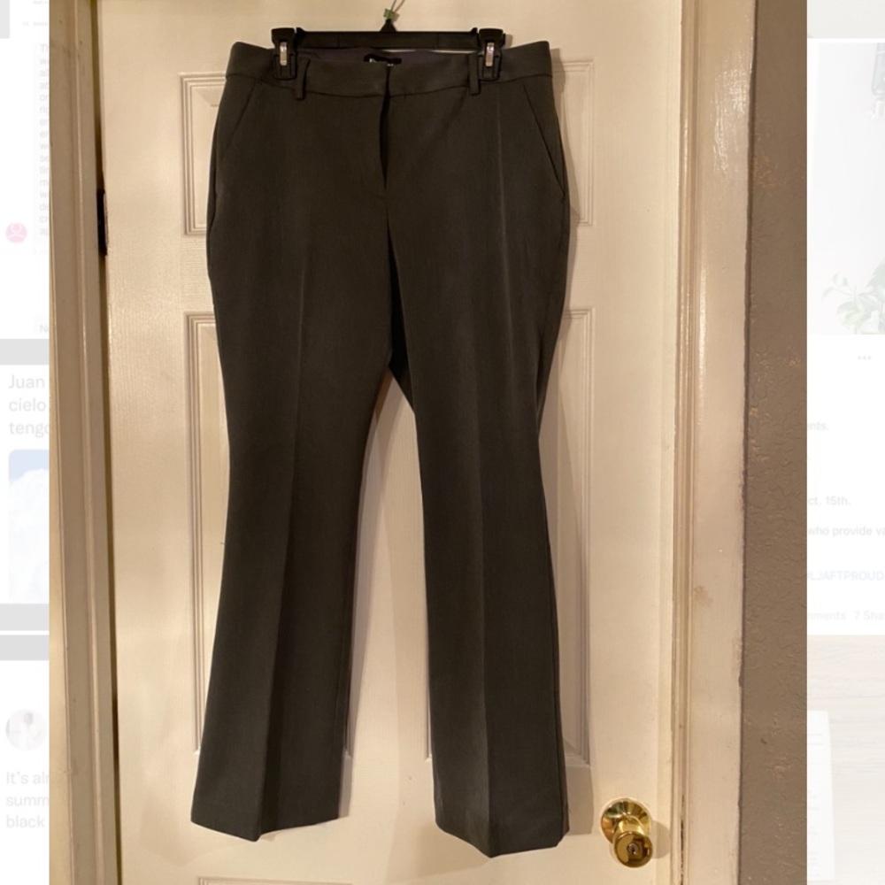 Express Mid Rise Columnist Pant (Gray)